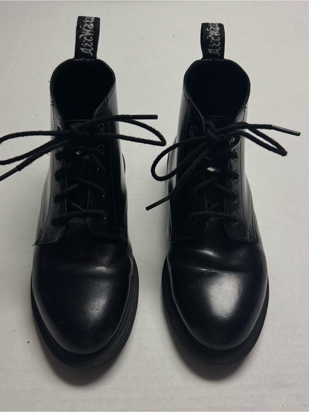 Dr. Martens Emmeline Smooth Leather Lace Up Boot Size US 6